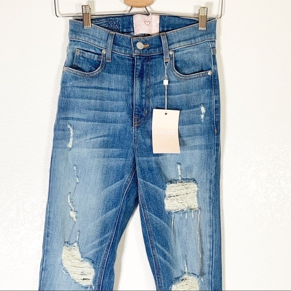 Revice Uptown High Rise Distressed Jeans Size 25 - Picture 7 of 10